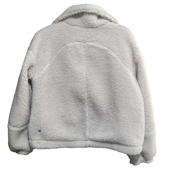 LULULEMON Textured Fleece Full Zip Jacket 6 White Opal - Picture 8 of 10